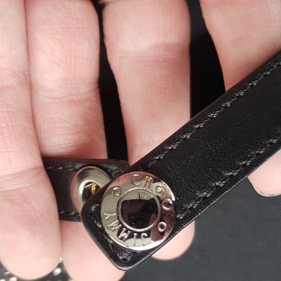 Jimmy Choo Lambskin tote black 🔥 😍💕 - Picture 8 of 16